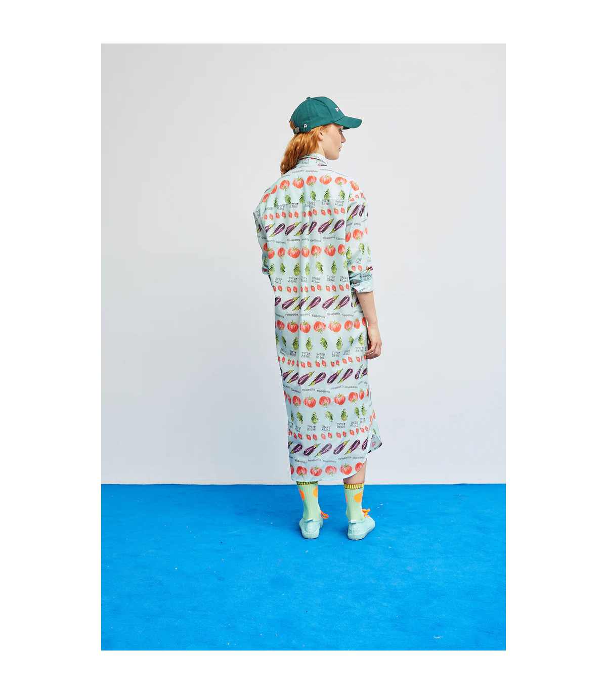 Dr Bloom Vestido camisero estampado frutal
