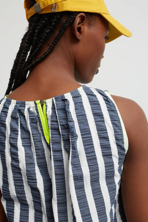 Dr Bloom Blusa de rayas marino