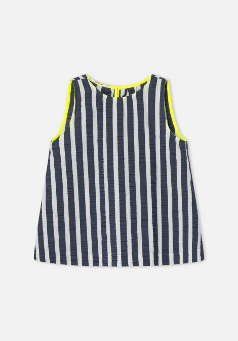 Dr Bloom Blusa de rayas marino