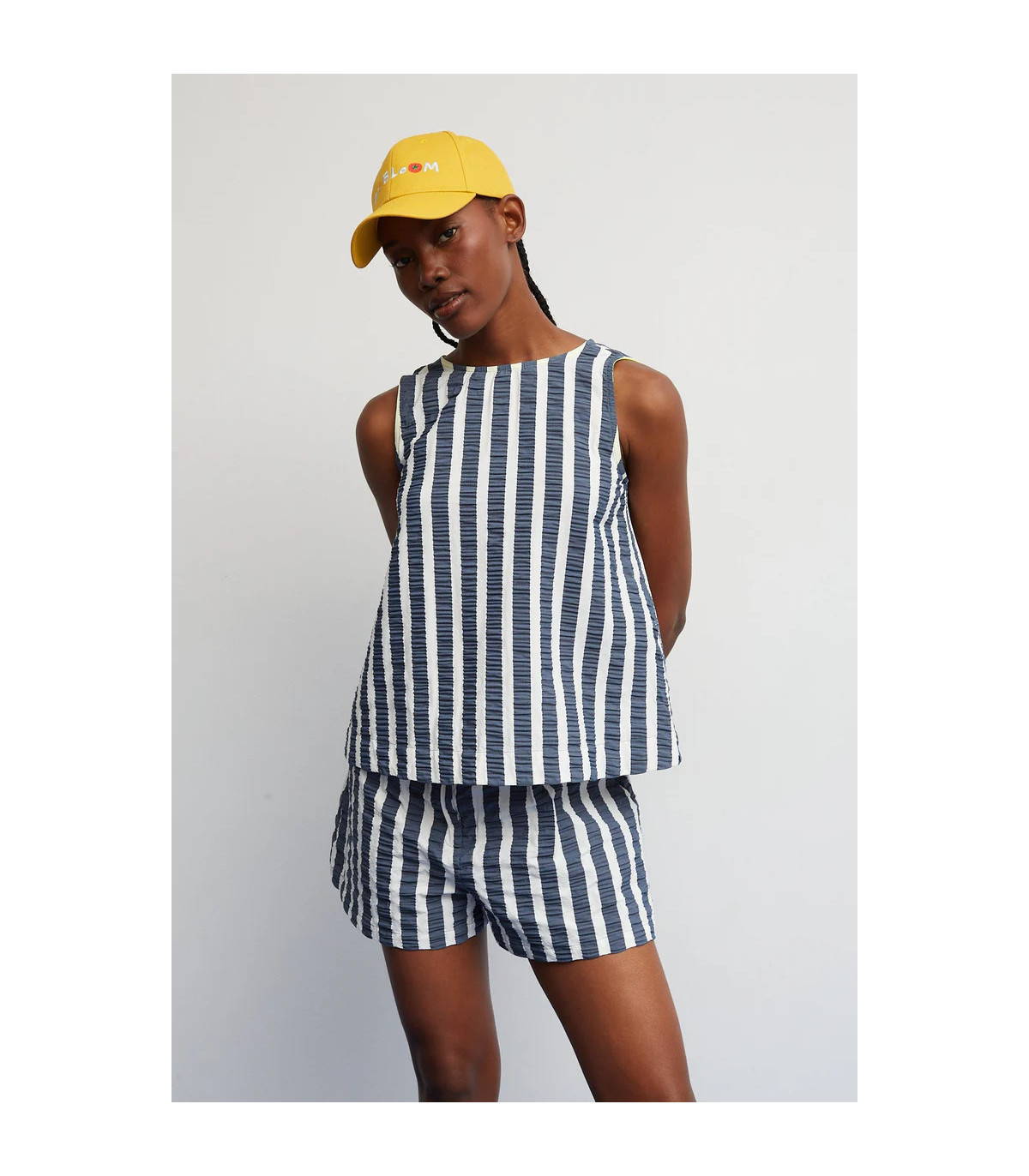 Dr Bloom Blusa de rayas marino
