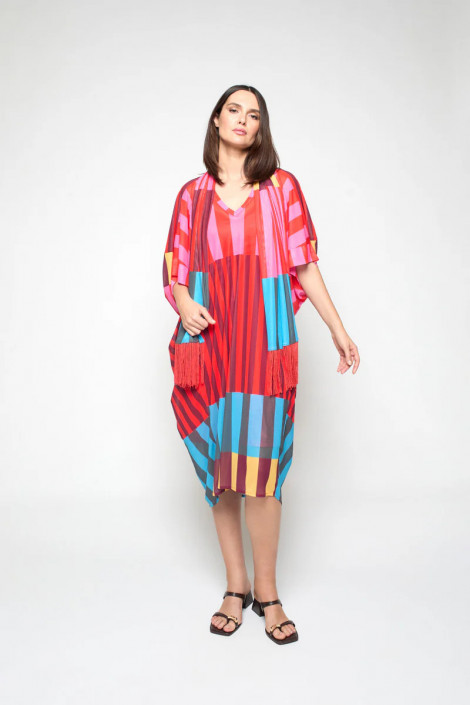Mercedes De Miguel Vestido kimono Arrosa