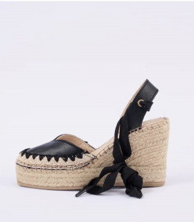 FABIOLAS Cuña Lola piel negra