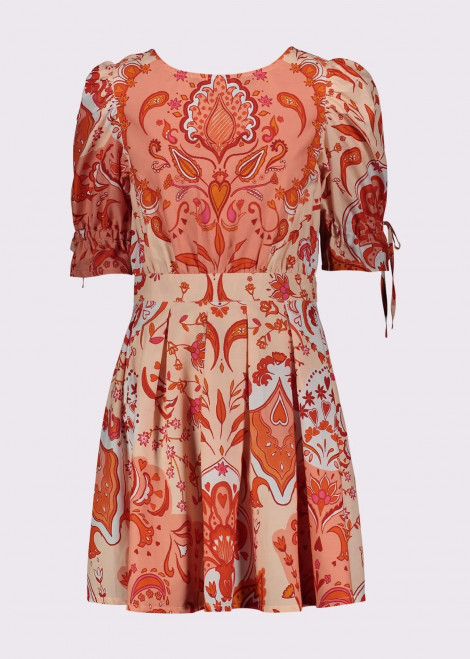 GAUDI Vestido corto de popelín estampado