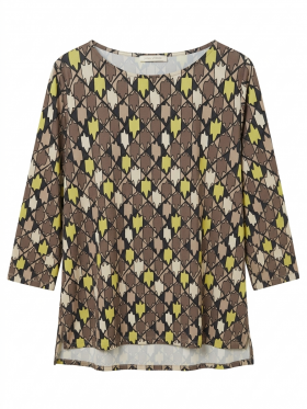 Parole Blusa ligera estampado amarillo-moka