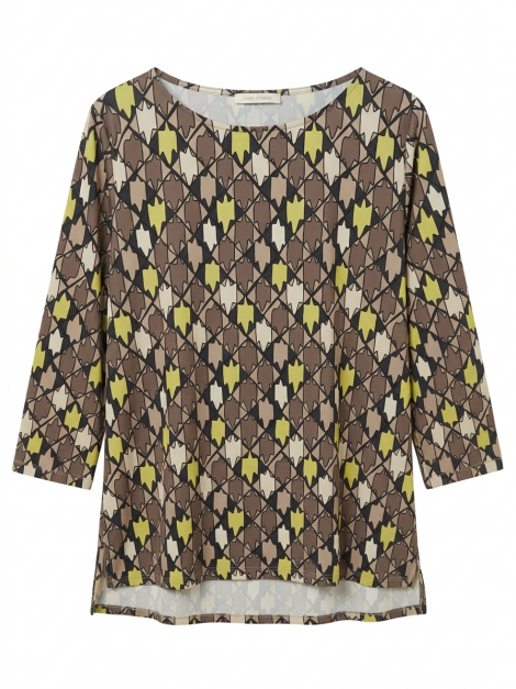 Parole Blusa ligera estampado amarillo-moka