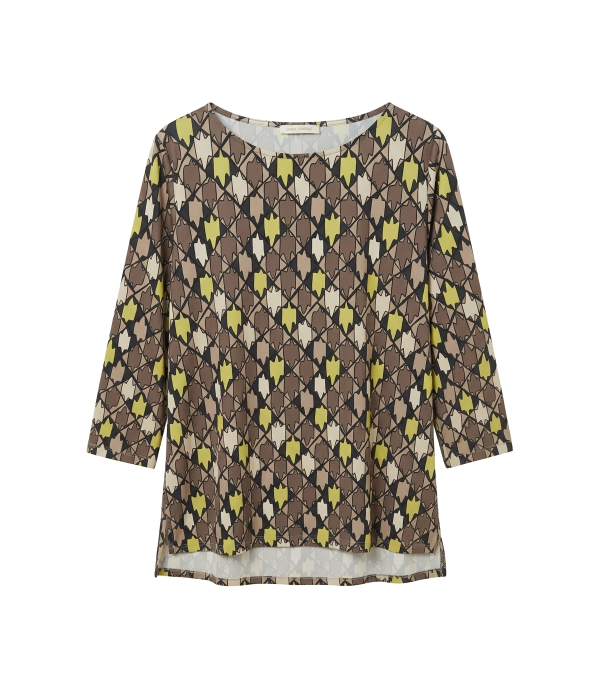 Parole Blusa ligera estampado amarillo-moka