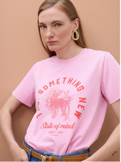 Lola Casademunt Camiseta rosa Try Something New