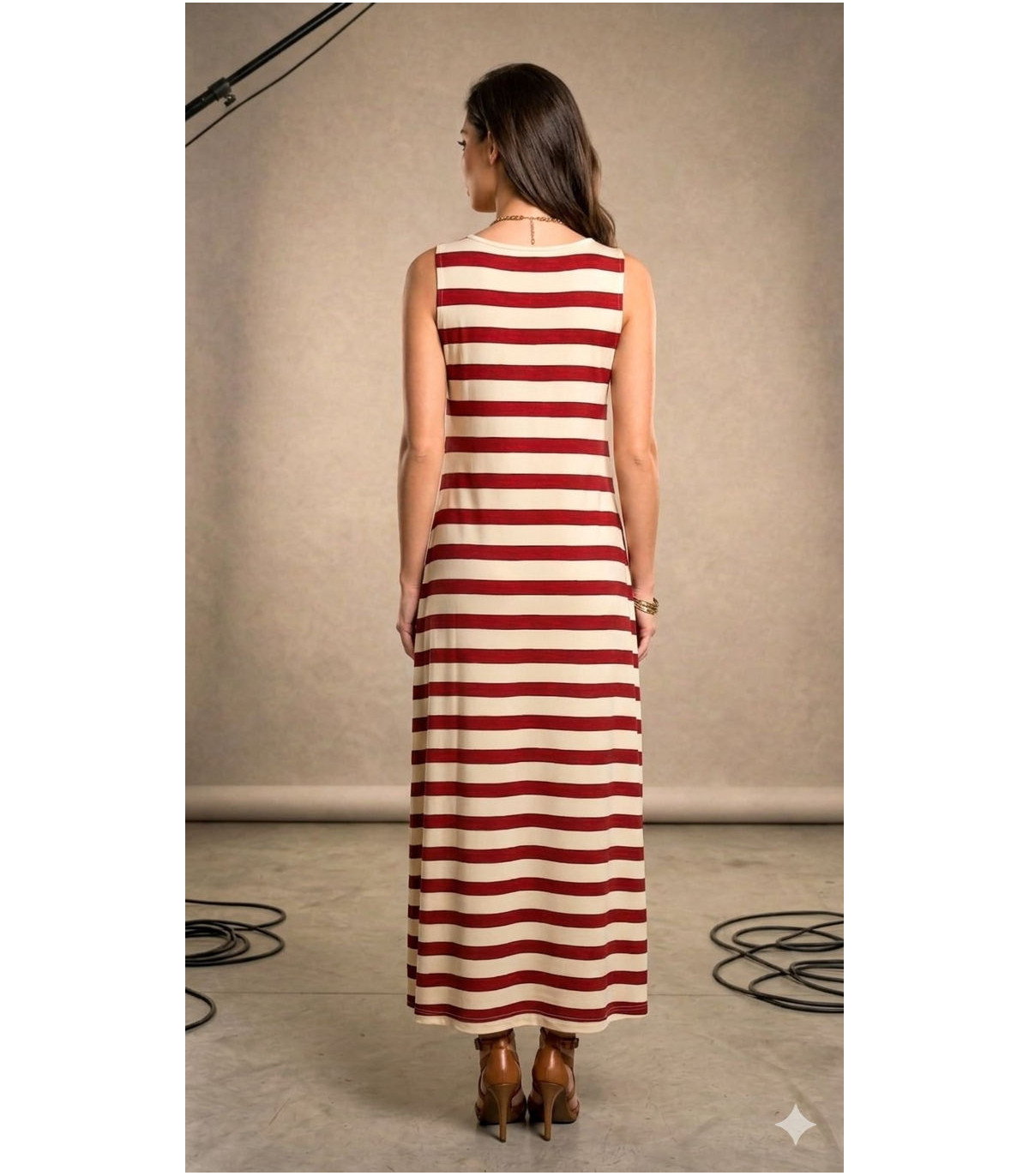 Parole Vestido Topo estampado sin mangas
