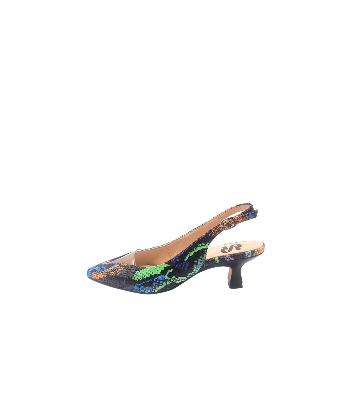 Vosso Moda Zapato destalonado estampado serpiente