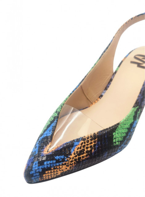 Vosso Moda Zapato destalonado estampado serpiente