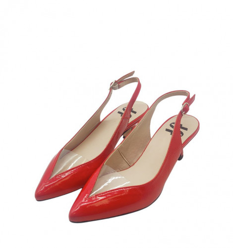 Vosso Moda Zapato destalonado rojo piel