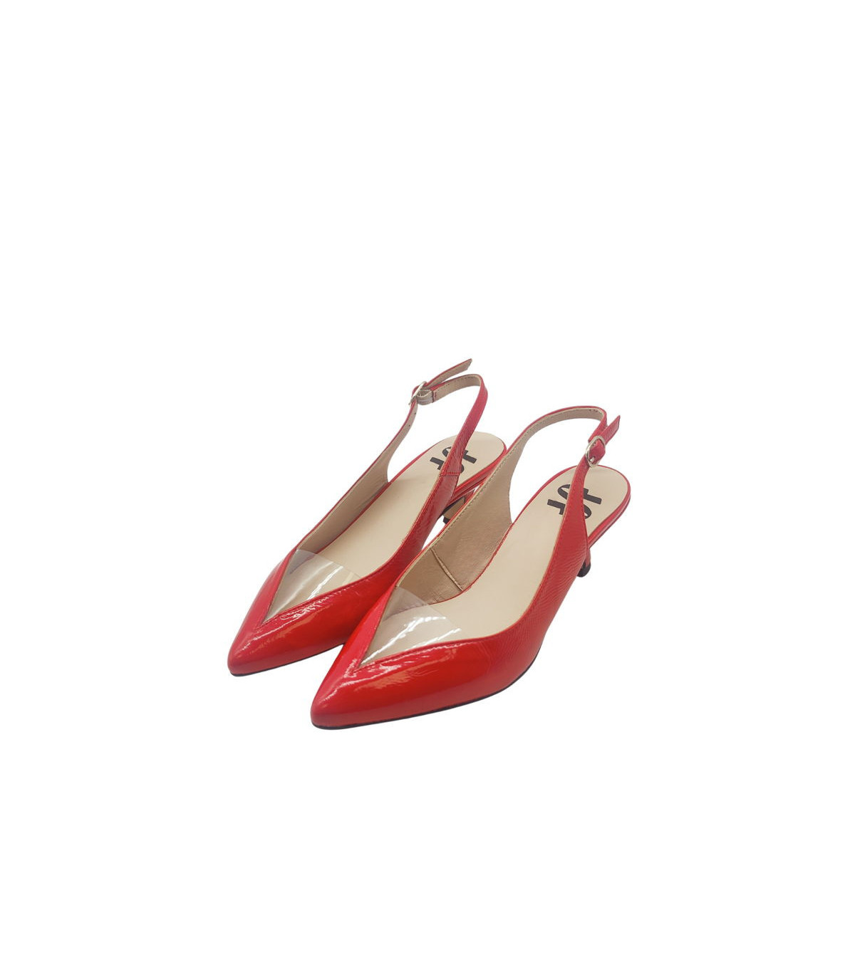 Vosso Moda Zapato destalonado rojo piel