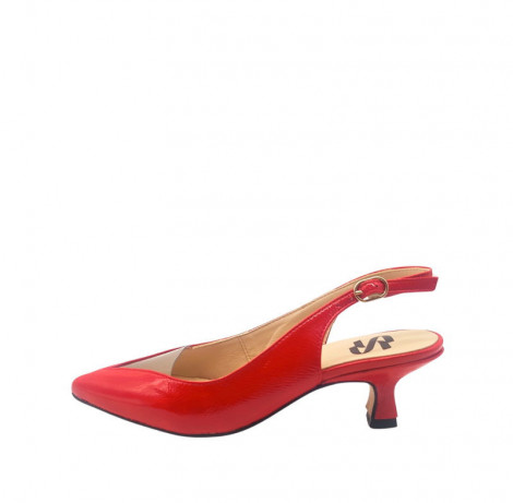 Vosso Moda Zapato destalonado rojo piel