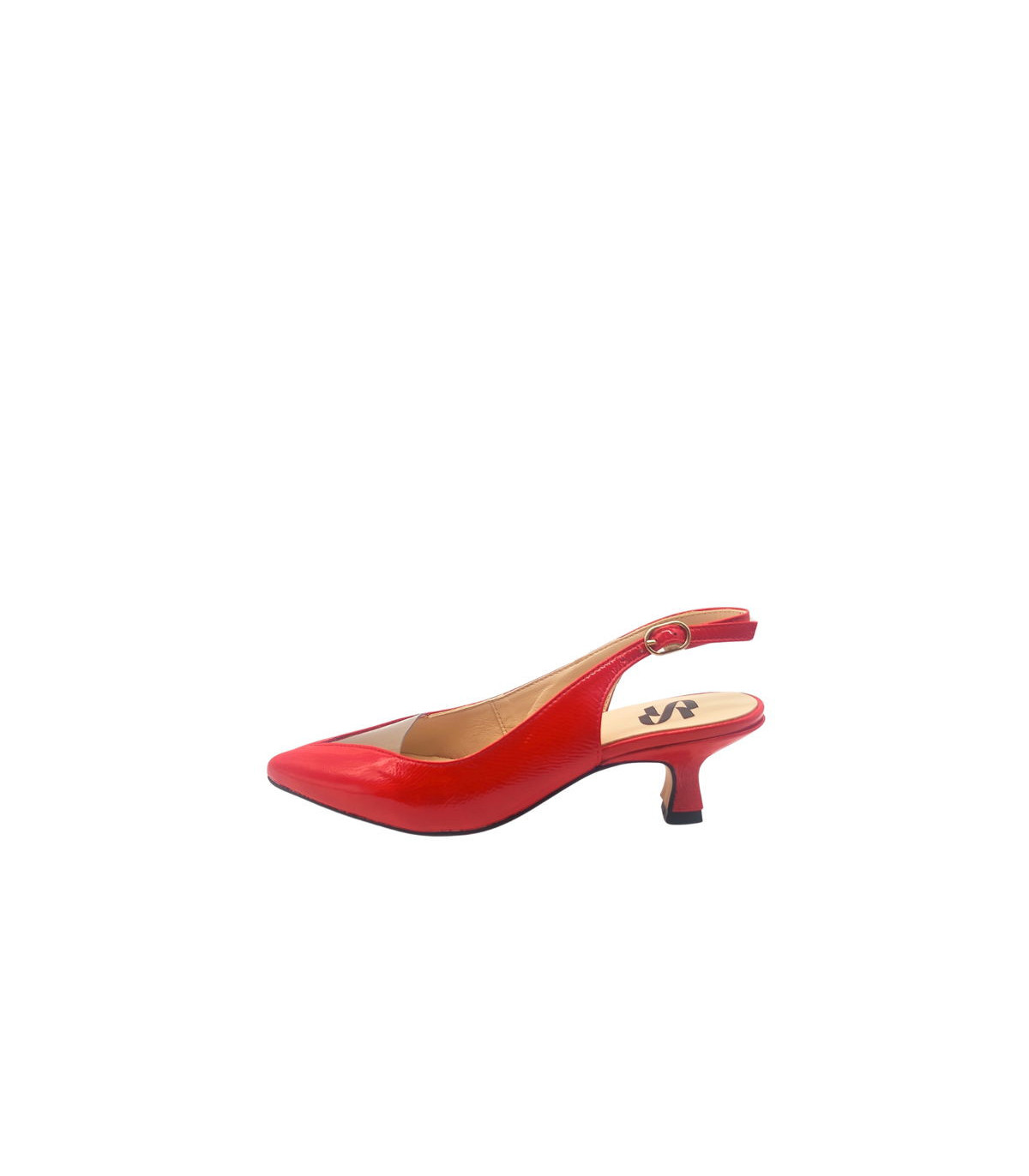 Vosso Moda Zapato destalonado rojo piel