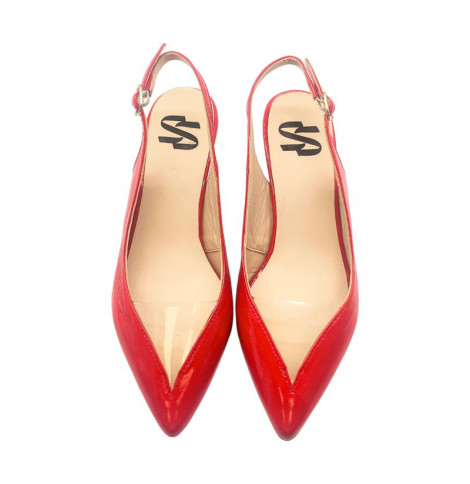 Vosso Moda Zapato destalonado rojo piel