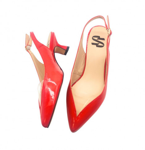 Vosso Moda Zapato destalonado rojo piel