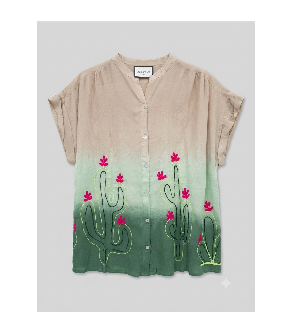 GYS Camisa de manga corta estampado cactus