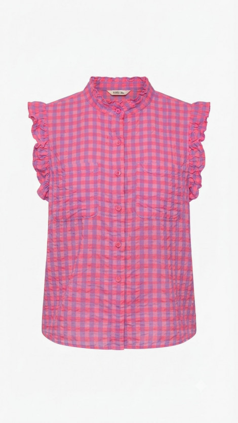 Poeme Blusa con mangas avolantadas rosa-malva