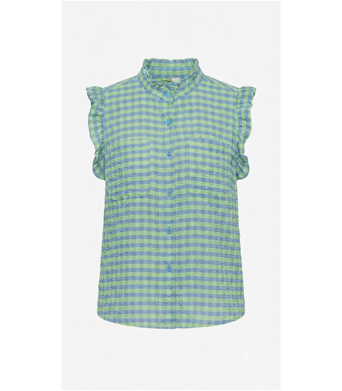Poeme Blusa con mangas avolantadas verde-malva