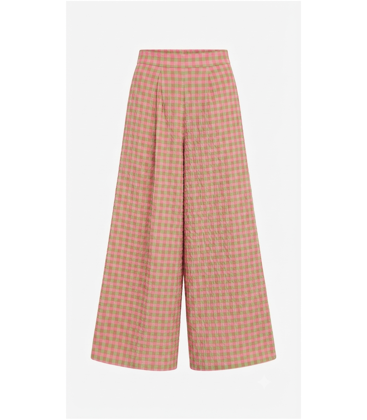 Poeme Pantalón amplio de algodón coral-verde