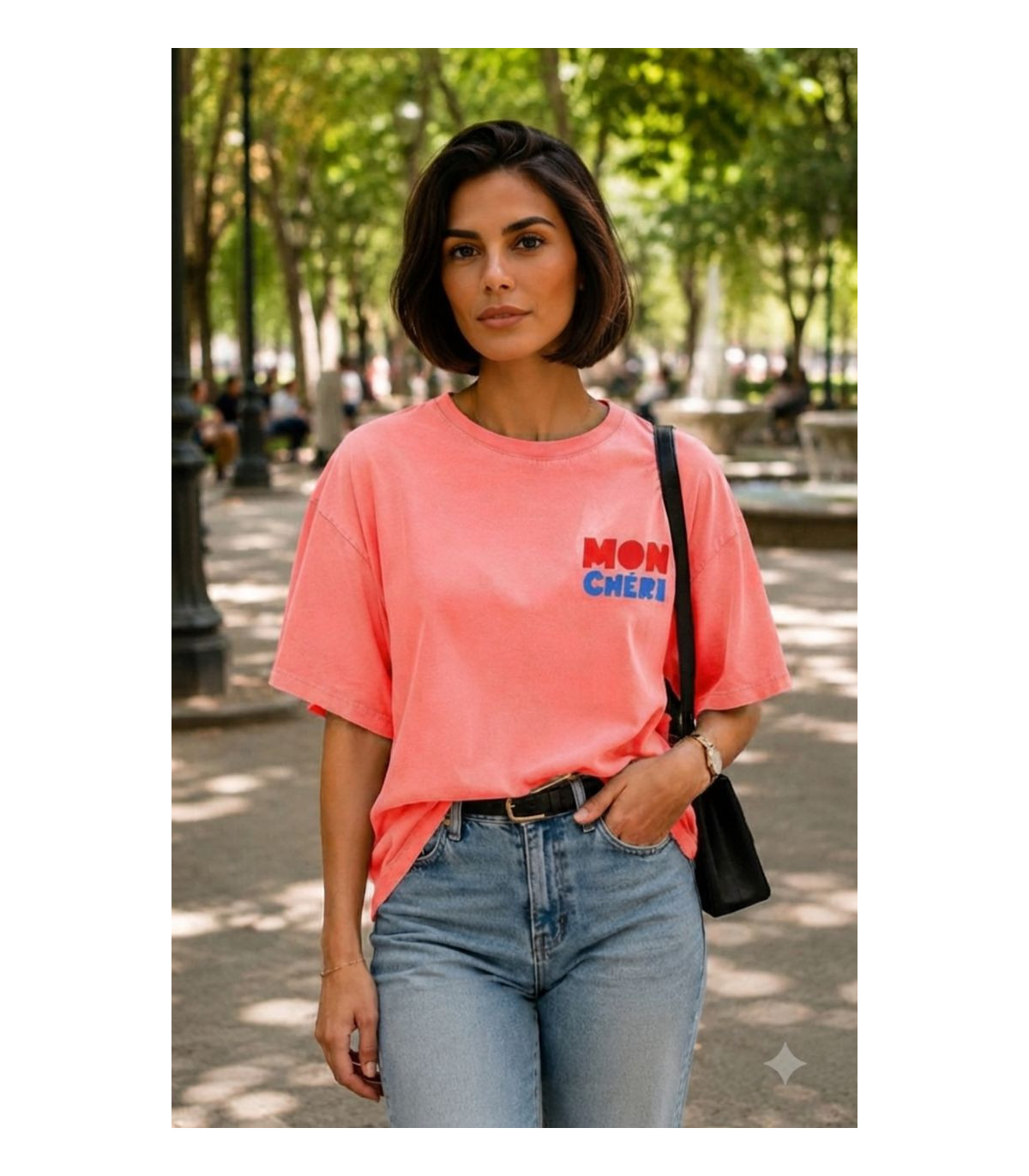 Poheme París Camiseta coral con estampado MON CHERI