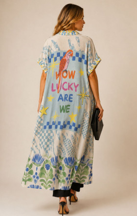 VIN Chaqueta kimono estampado Frida