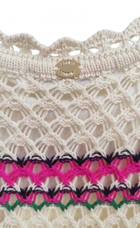 Perfume Vestido largo crochet multicolor