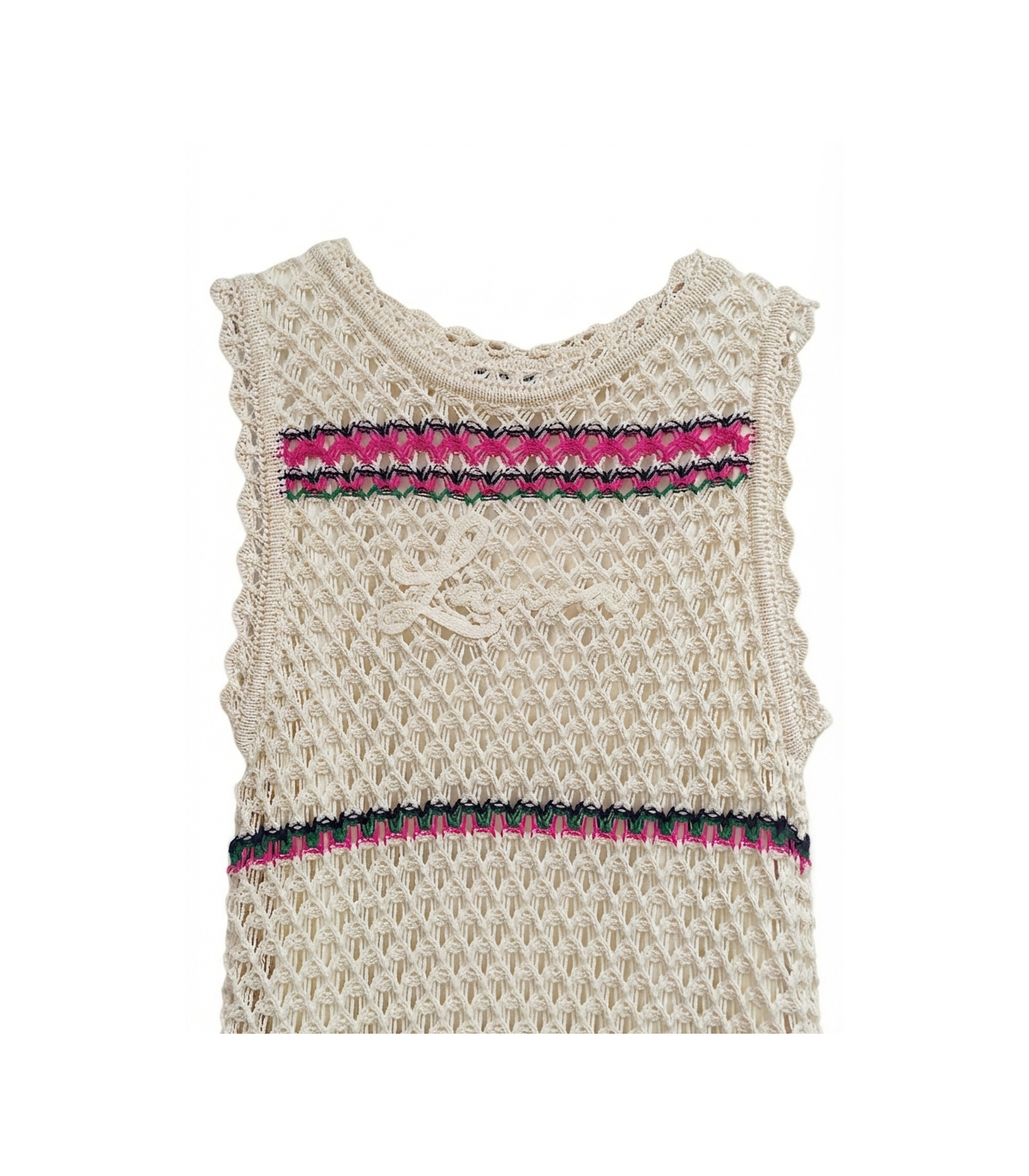 Perfume Vestido largo crochet multicolor