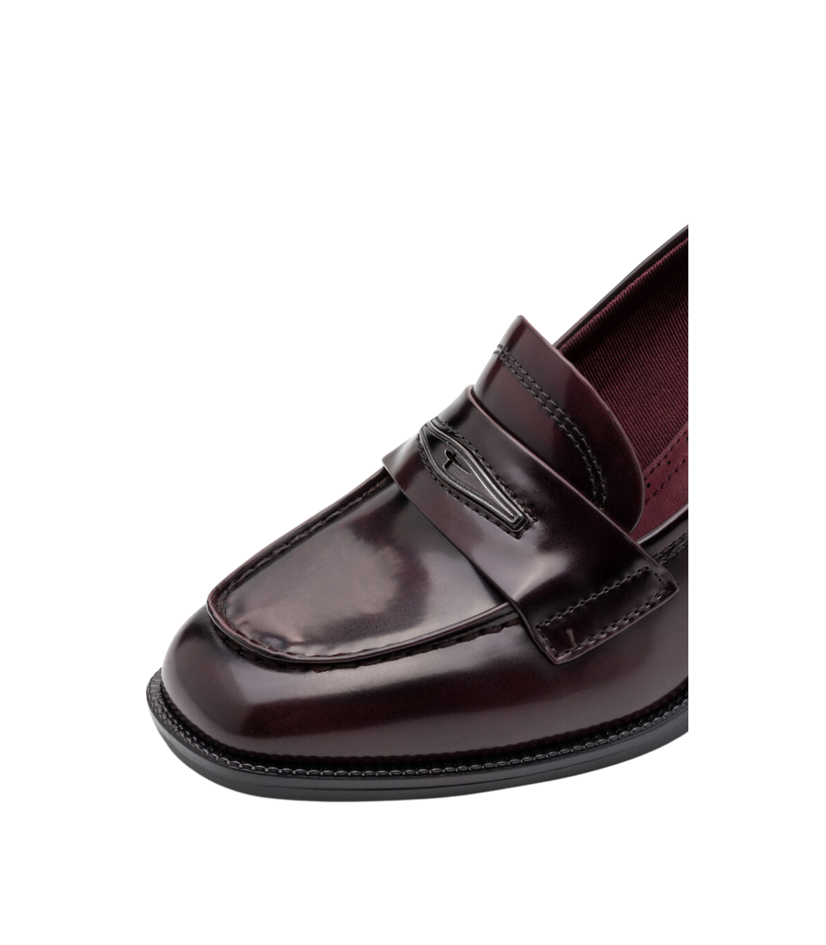 Tamaris Mocasín con tacón y lengueta elegante color burdeos