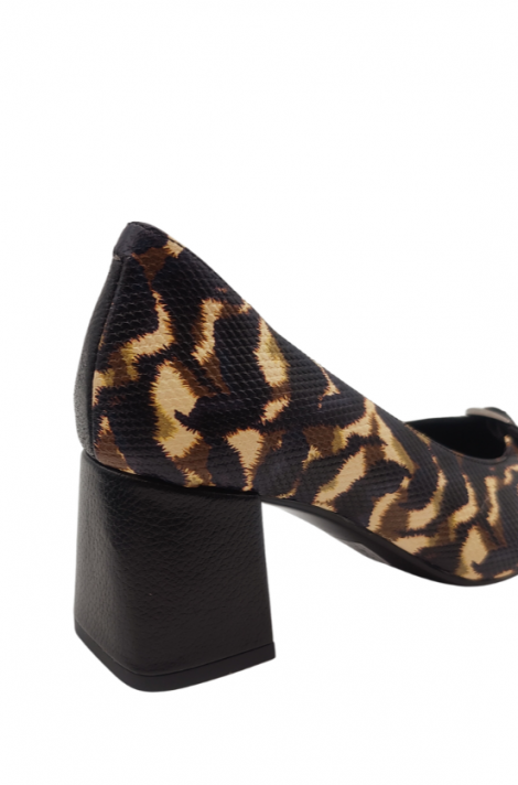 Vosso Moda Zapato de piel estampado lateral