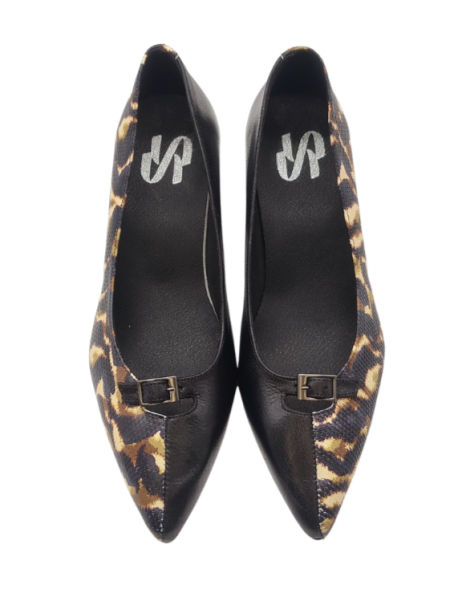 Vosso Moda Zapato de piel estampado lateral