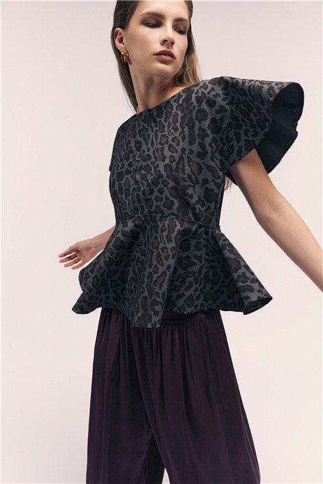 BSB Blusa avolantada animal print