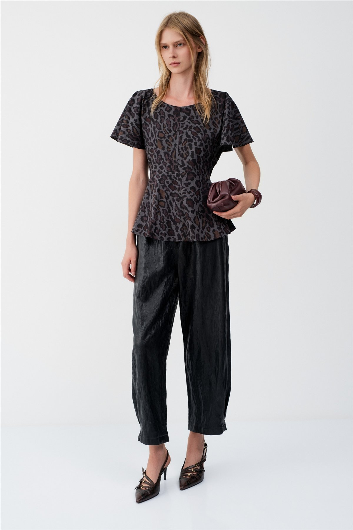 BSB Blusa avolantada animal print