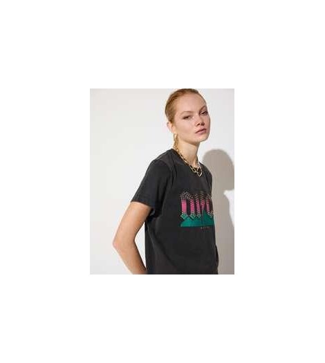 Lola Casademunt Camiseta fit negra NICE BY MAITE
