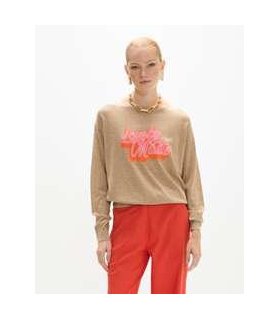 Lola Casademunt Jersey Intarsia Maite color camel