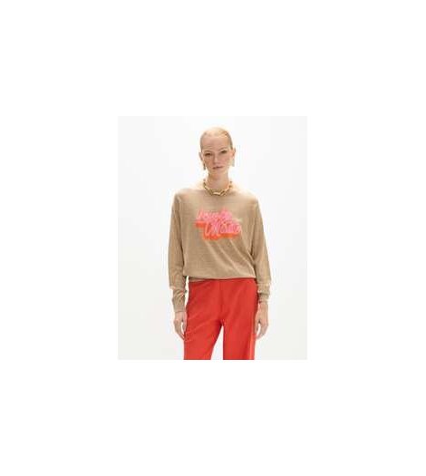 Lola Casademunt Jersey Intarsia Maite color camel