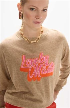Lola Casademunt Jersey Intarsia Maite color camel