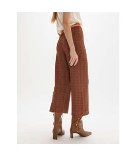Lola Casademunt Pantalón tricot jacquard logomanía