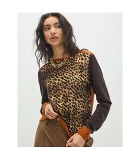Lola Casademunt Jersey print leopardo bimateria