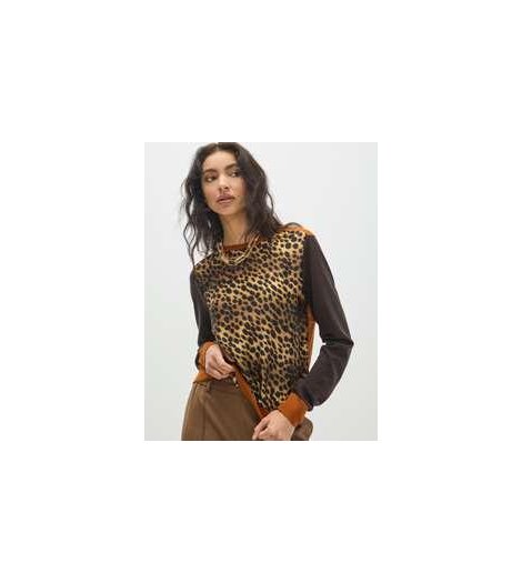 Lola Casademunt Jersey print leopardo bimateria