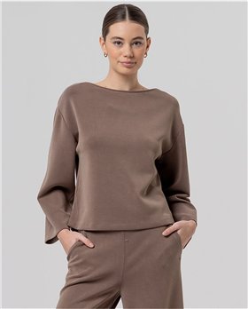 SURKANA Jersey de manga ancha taupe