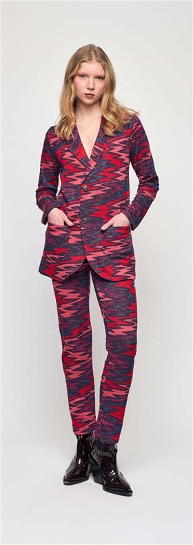 Malena Blazer Gela con estampado lurex