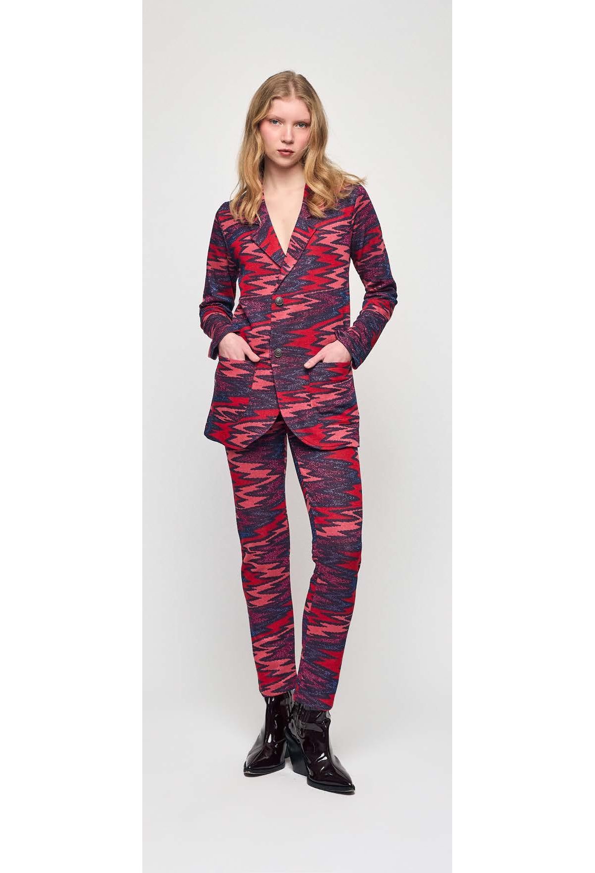 Malena Blazer Gela con estampado lurex