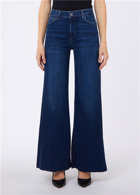 Liu Jo Jeans de pernera ancha con strass Liu Jo