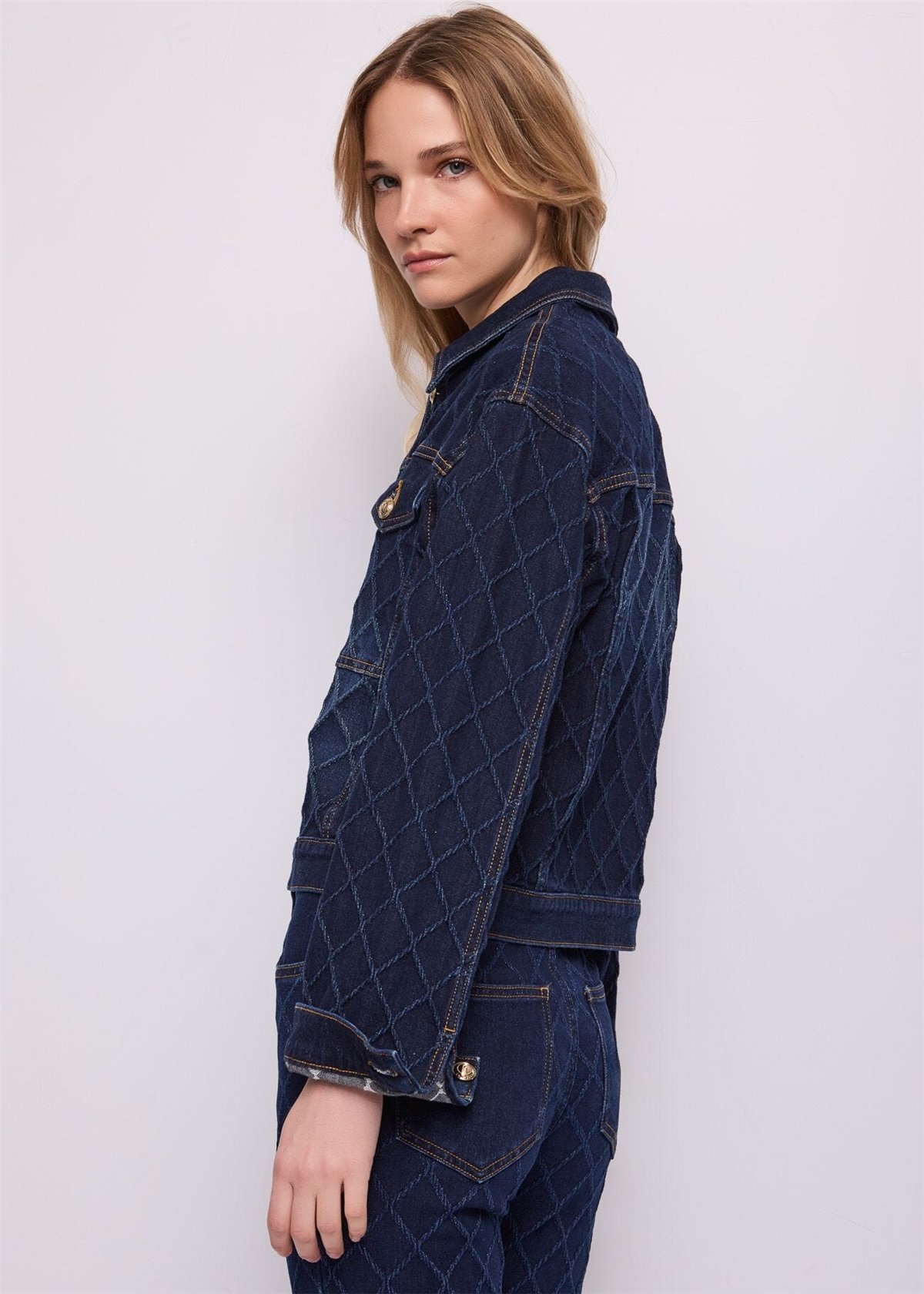GAUDI Chaqueta en denim de algodón jacquard