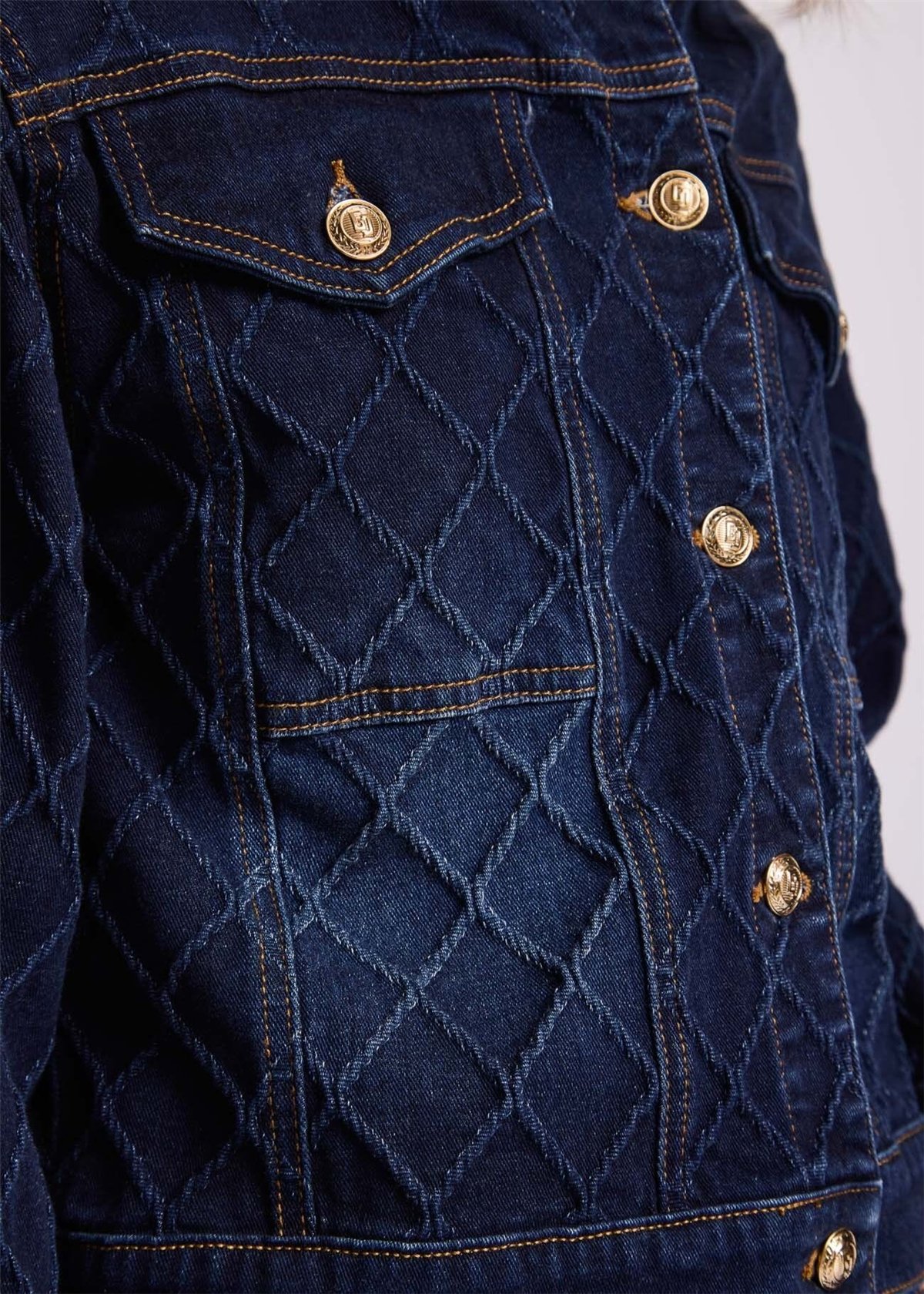 GAUDI Chaqueta en denim de algodón jacquard