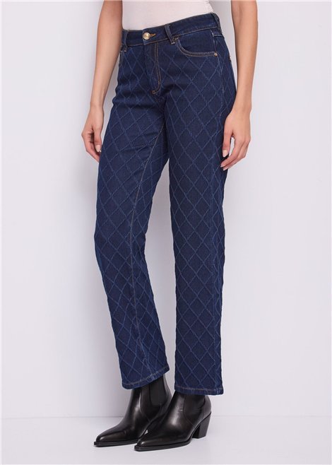GAUDI Jeans de corte recto en algodón jacquard