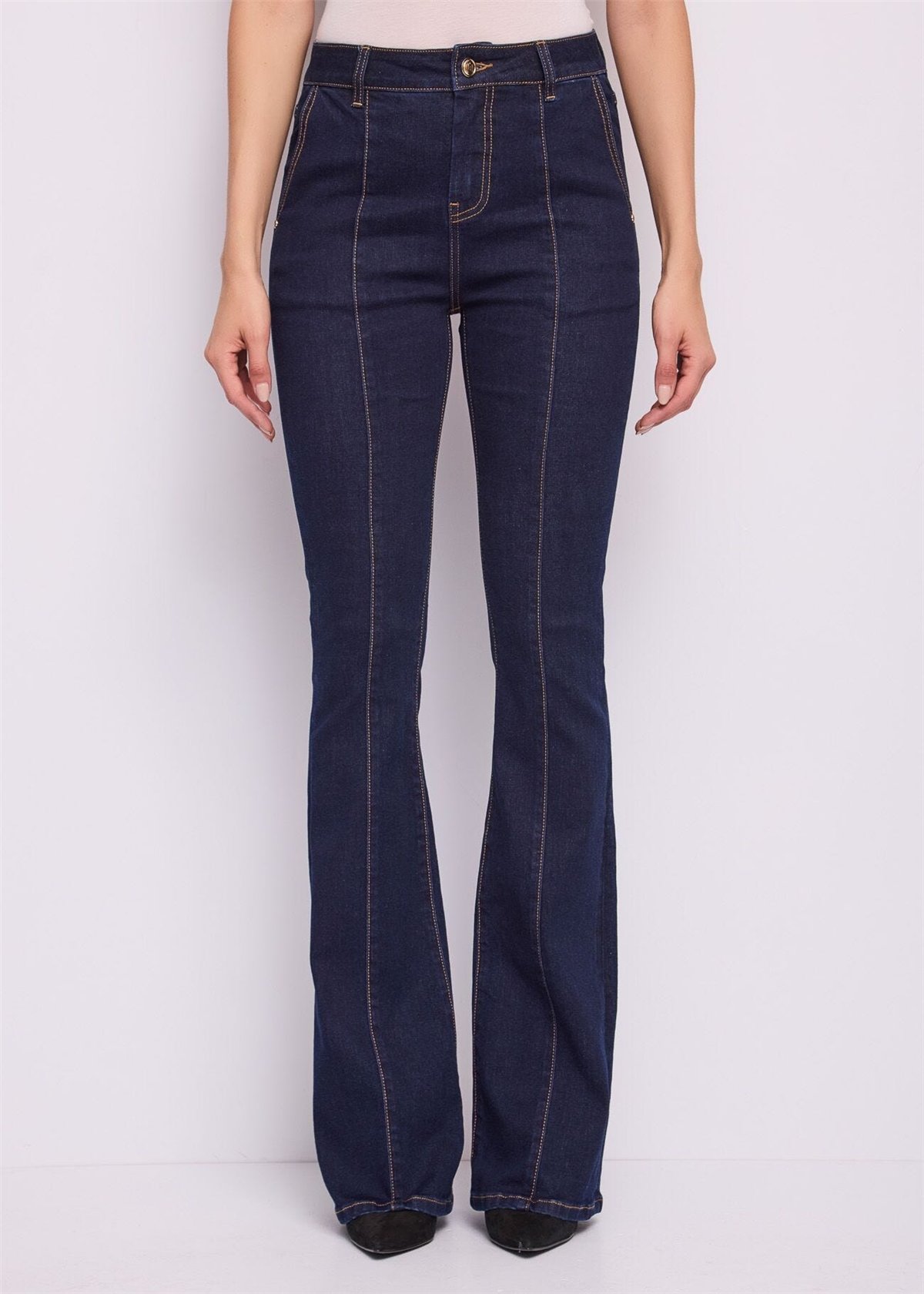 GAUDI Jeans acampanado con detalle pespunte
