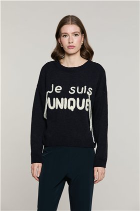 Relish Jersey de punto azul Je Suis Unique