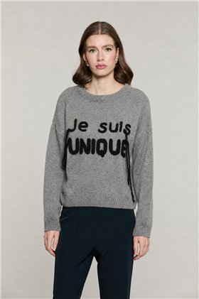 Relish Jersey de punto gris Je Suis Unique